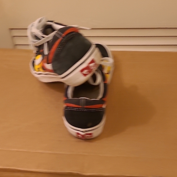 Vans Off The Wall Black, Yellow, Orange, and White Sneakers - Picture 5 of 6